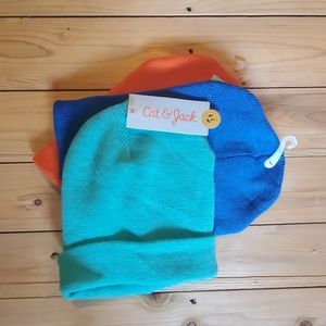 3 Cat and Jack Beanie Set